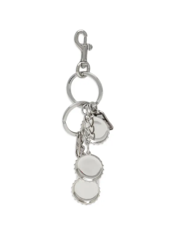 BALENCIAGA シルバー キーホルダー Balenciaga Beer Caps キーホルダー | シルバートーン | FARFETCH JP