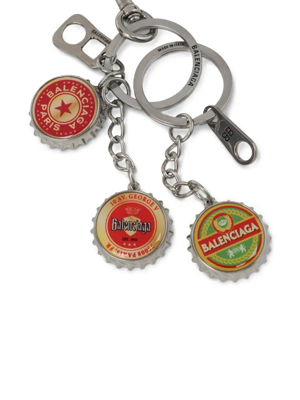 Balenciaga Beer Caps キーホルダー | シルバートーン | FARFETCH JP