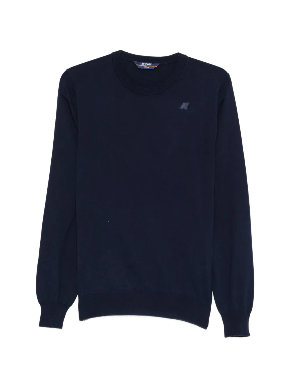 K-Way crewneck logo knitwear - Blu