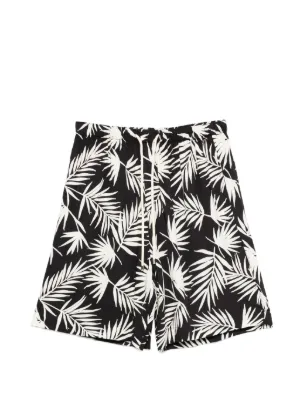 MASU flocky-web Pleated Shorts | Black | FARFETCH
