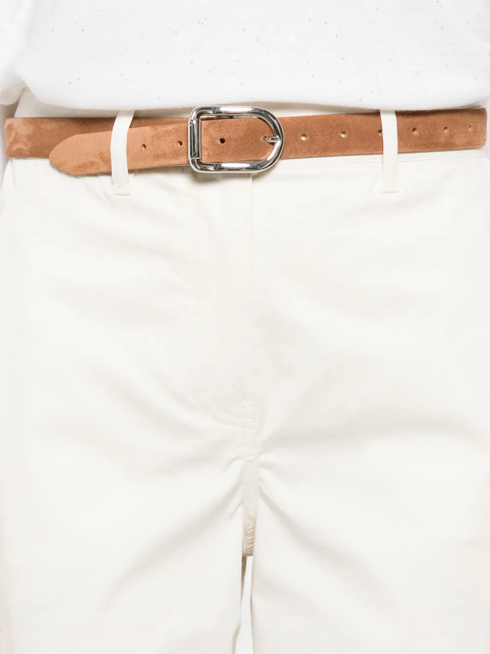 Marella Broek met knopen Beige