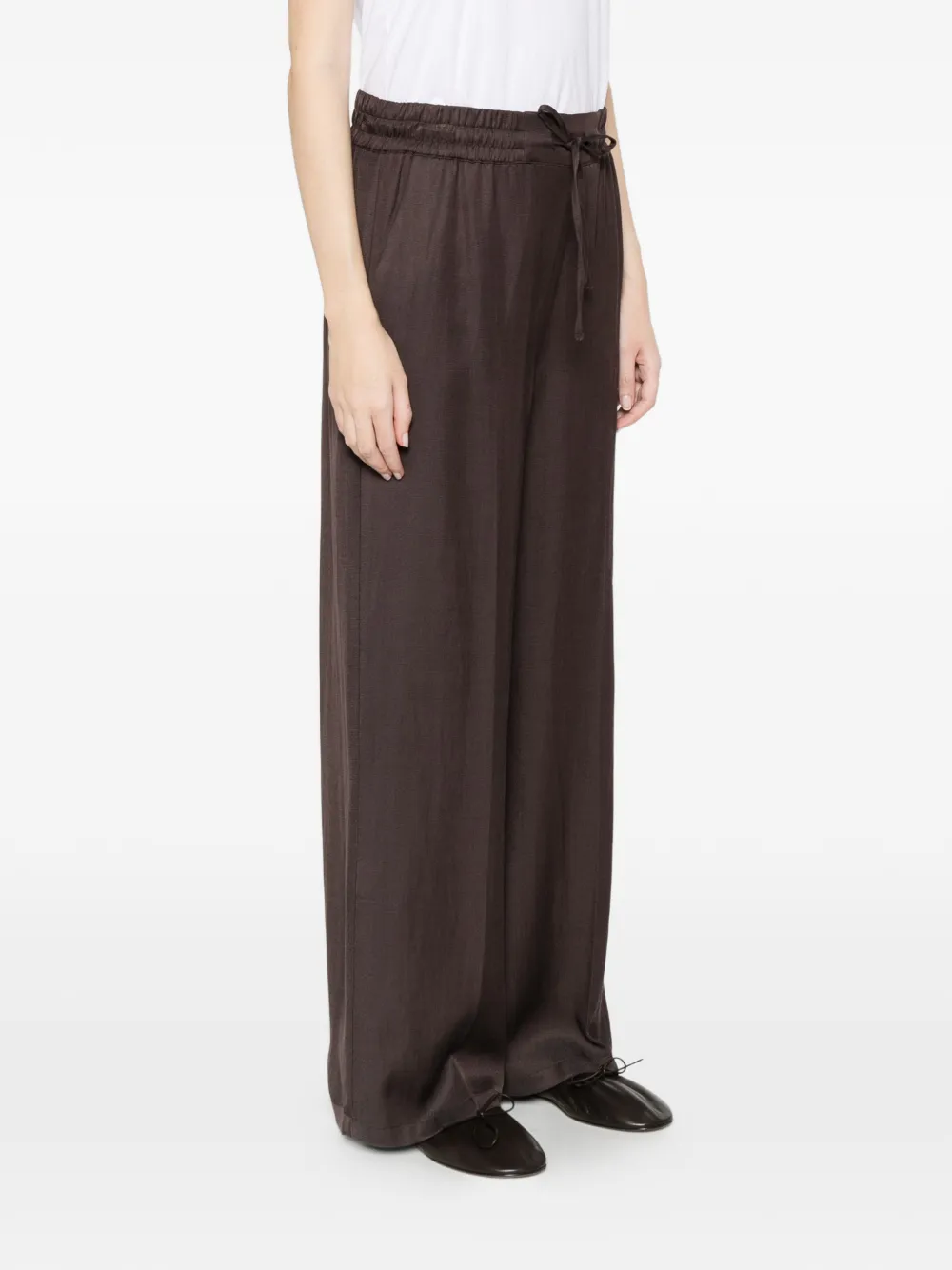  Marella Drawstring-fastening Trousers - Brown 