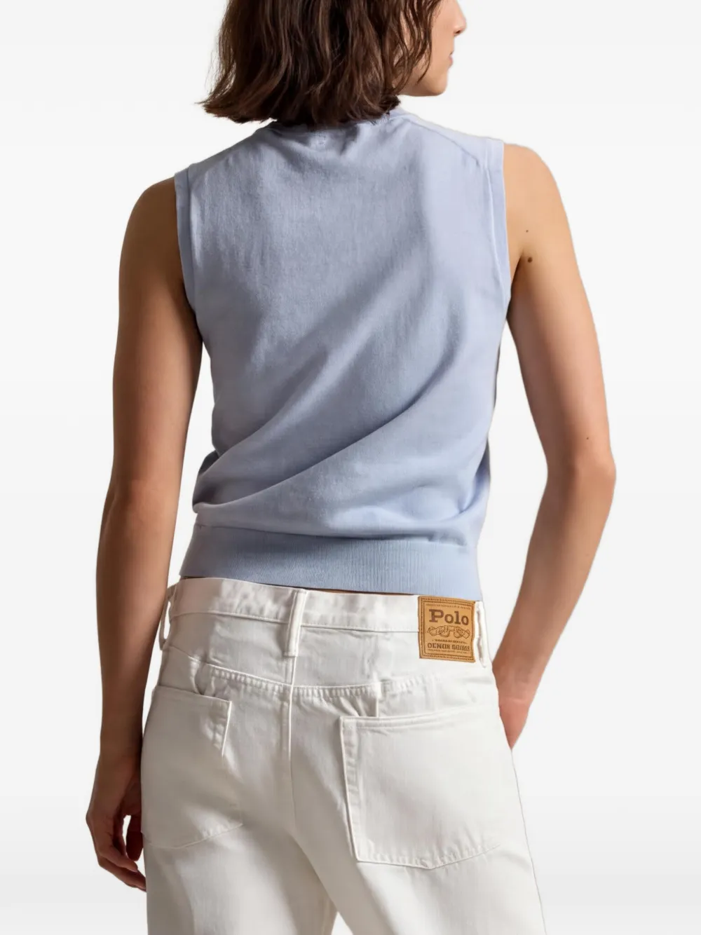 Polo Ralph Lauren Mouwloze trui met logo Blauw