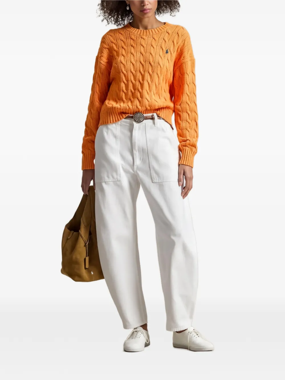 Polo Ralph Lauren Kabelgebreide trui Oranje