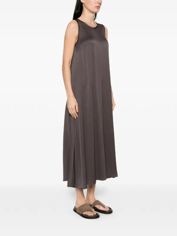 Marella A-line Midi Shift Dress - Brown Marella A-line Midi Shift Dress - Brown