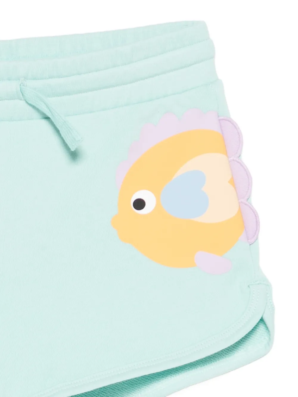  Stella Mccartney Kids Fish-print Shorts - Blue 