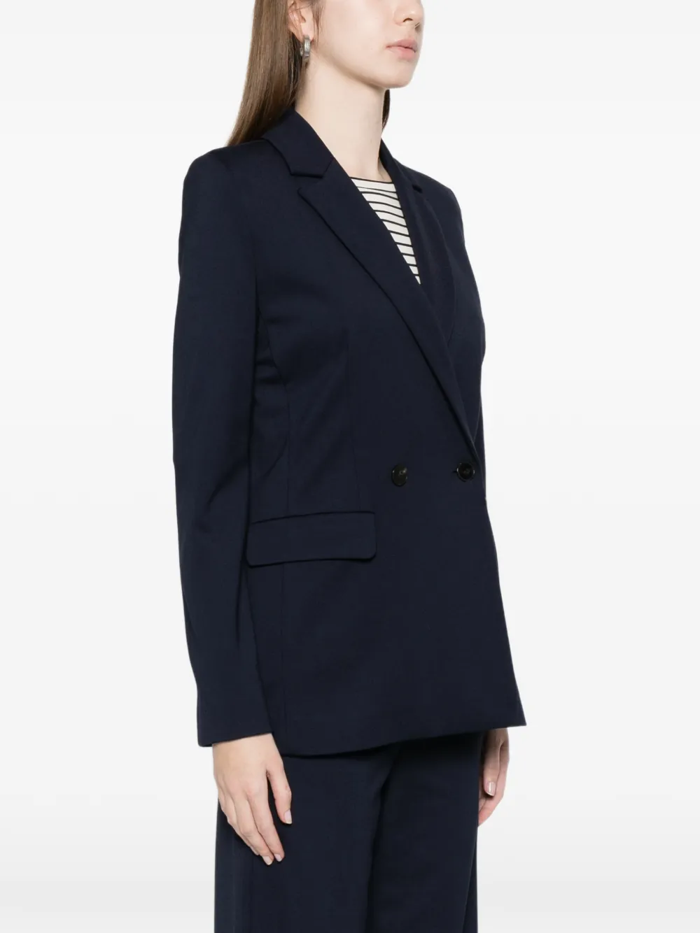  Marella Double-breasted Blazer - Blue 