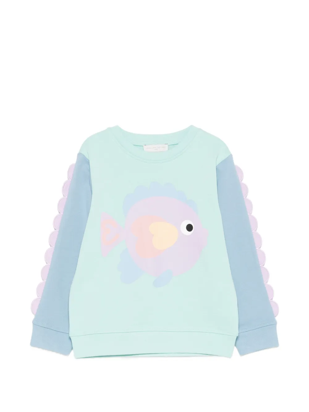 Stella McCartney Kids fish-appliqué sweatshirt - Blu
