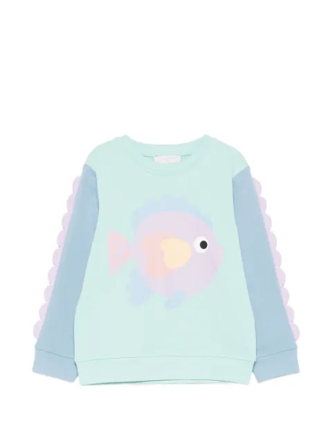Stella McCartney Kids fish-appliqué sweatshirt