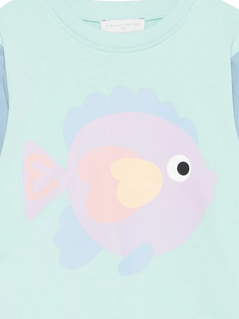  Stella Mccartney Kids Fish-appliqué Sweatshirt - Blue 