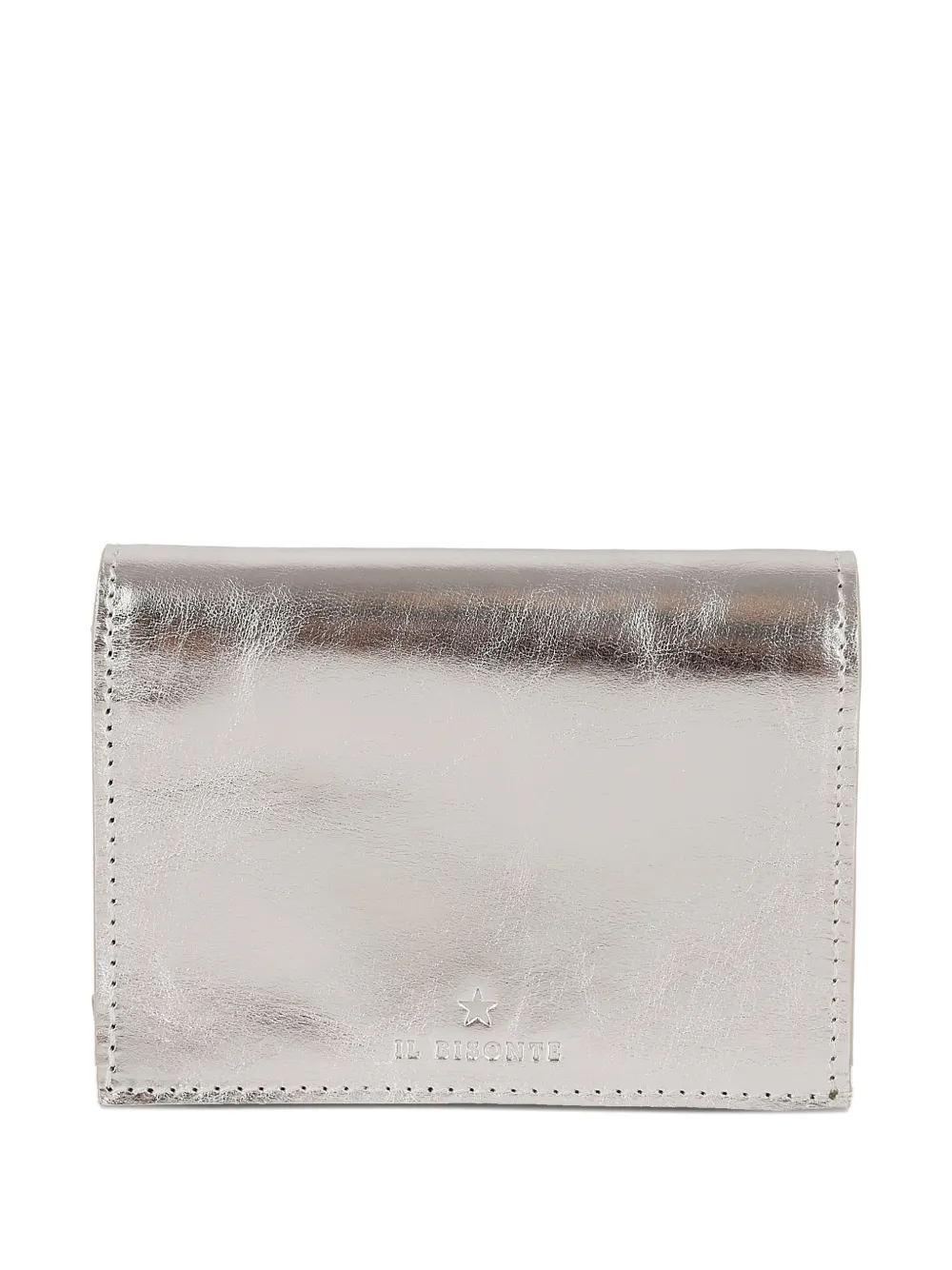 Il Bisonte Kleines Oliveta Portemonnaie - Silber