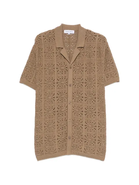 Maison Labiche chemise ajourée à boutons Beuret Mosaic