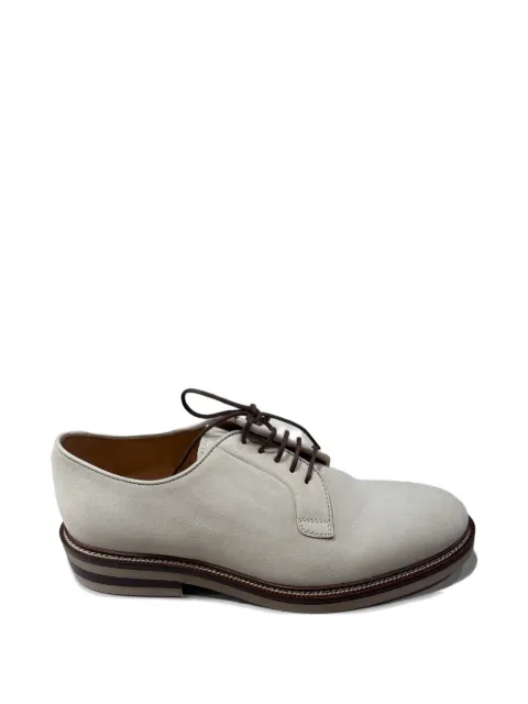 Brunello Cucinelli grey derby shoes