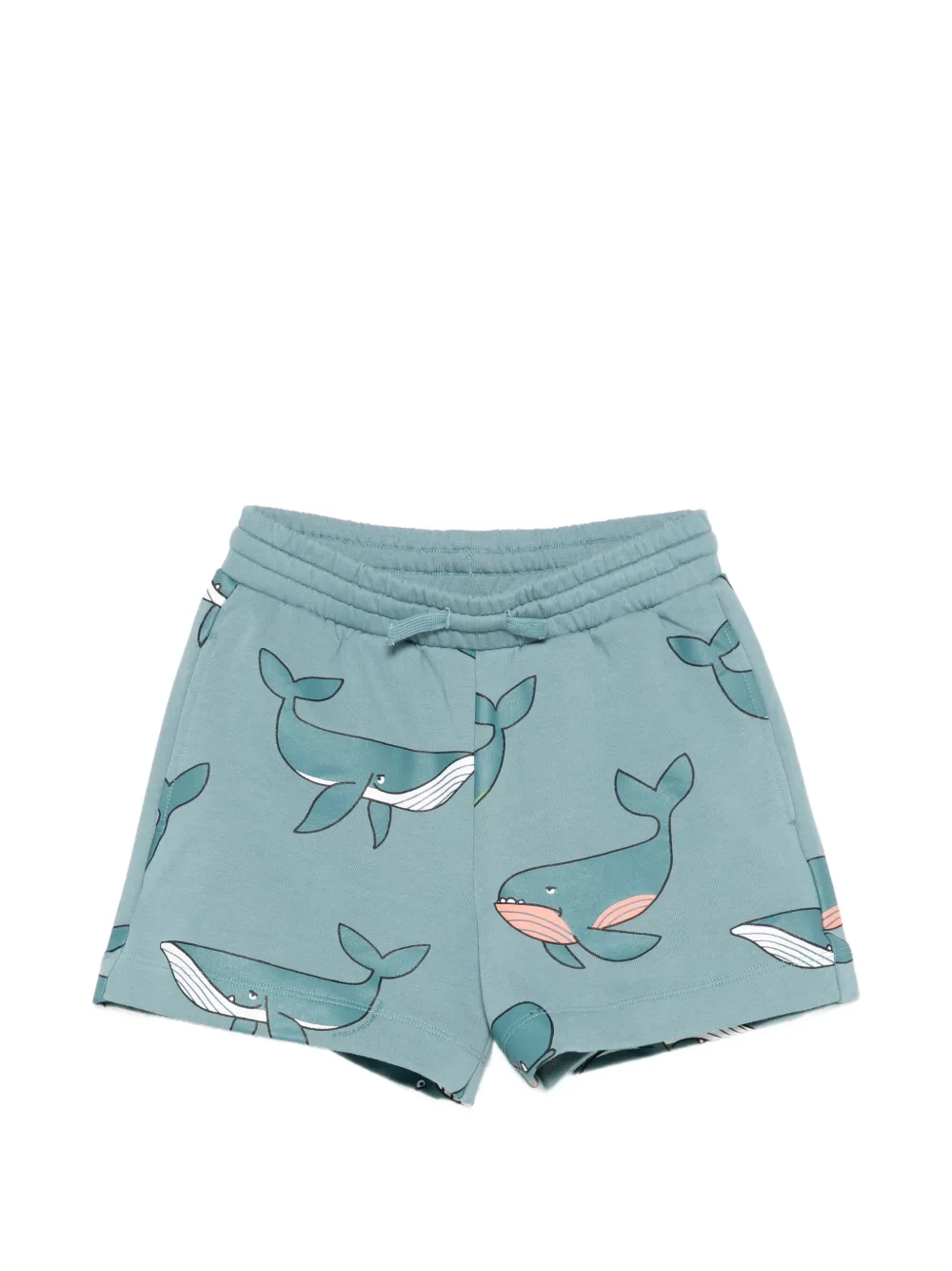 Stella McCartney Kids whale-print shorts - Blu