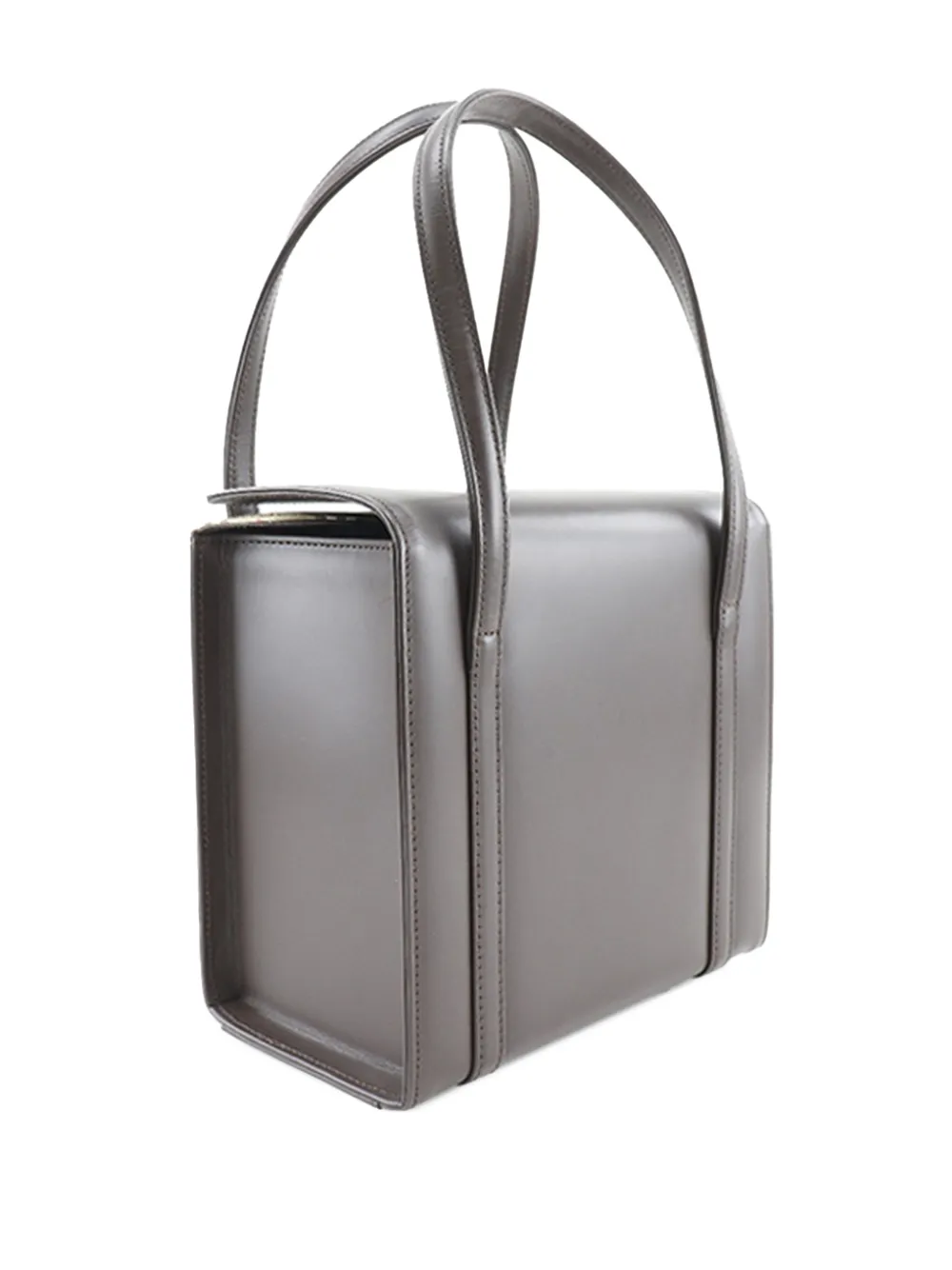 2000-2017 House Check Canvas Trimmed Leather Box Handbag