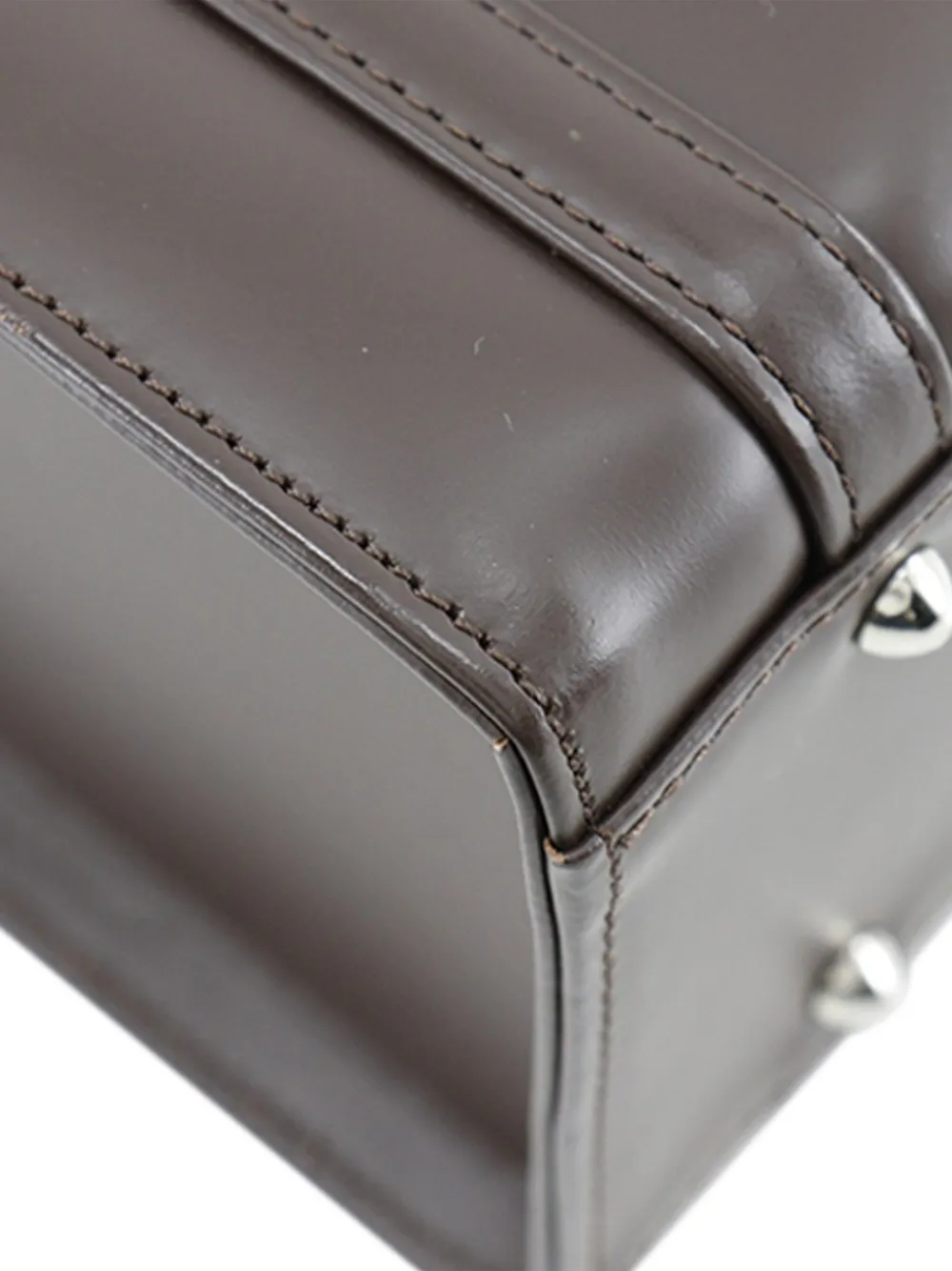 2000-2017 House Check Canvas Trimmed Leather Box Handbag