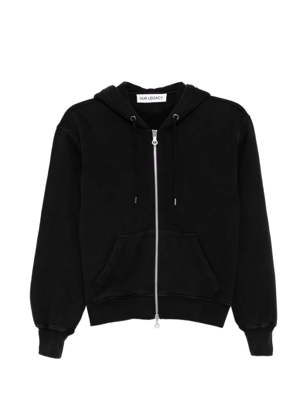 OUR LEGACY two-way zip-fastening hoddie - Nero