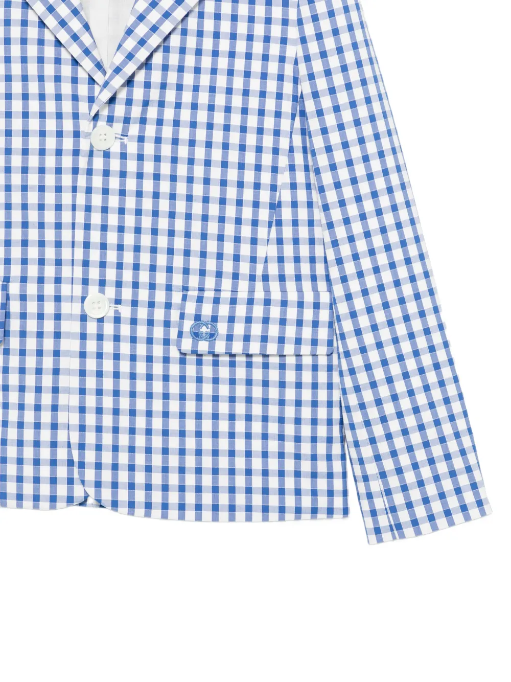 Gingham Pocket Blazer