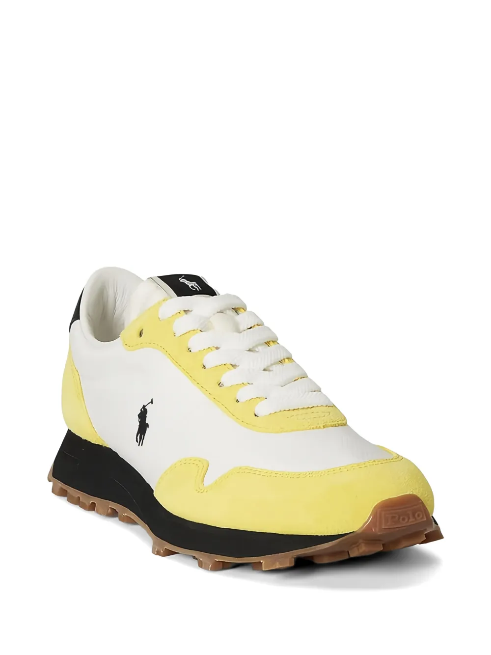 Polo Ralph Lauren logo suede sneakers Wit