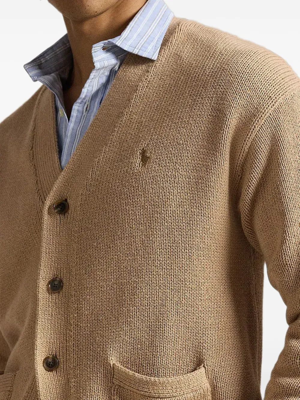 Polo Ralph Lauren Vest met geborduurd logo Beige