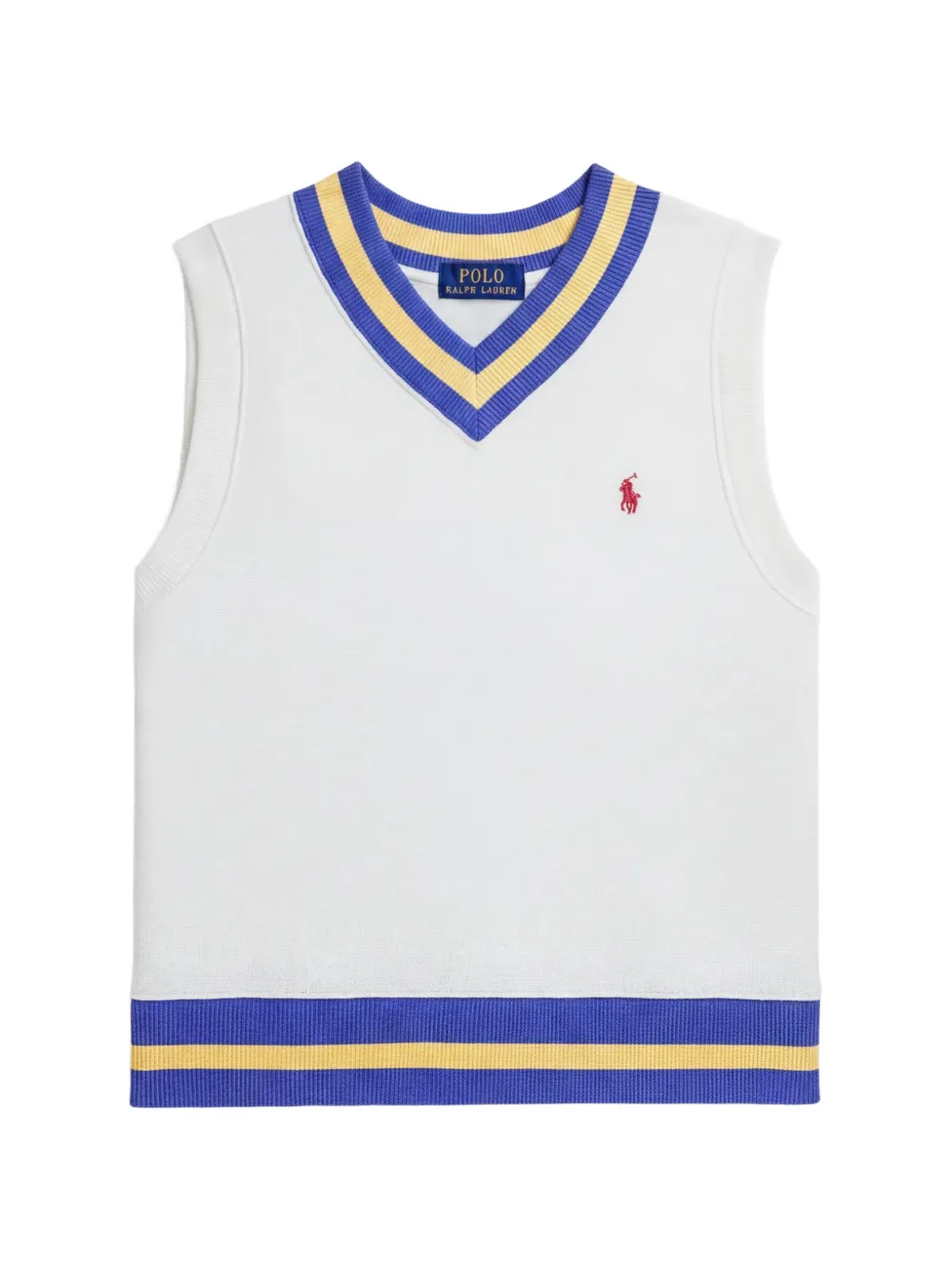 POLO RALPH LAUREN KIDS Cricket fleece vest - Bianco