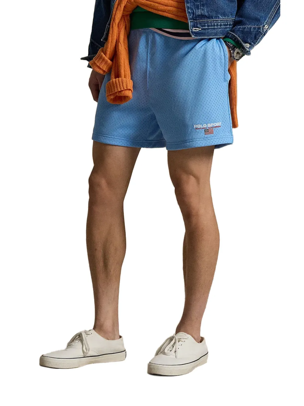 Polo Ralph Lauren logo patch shorts - Blau