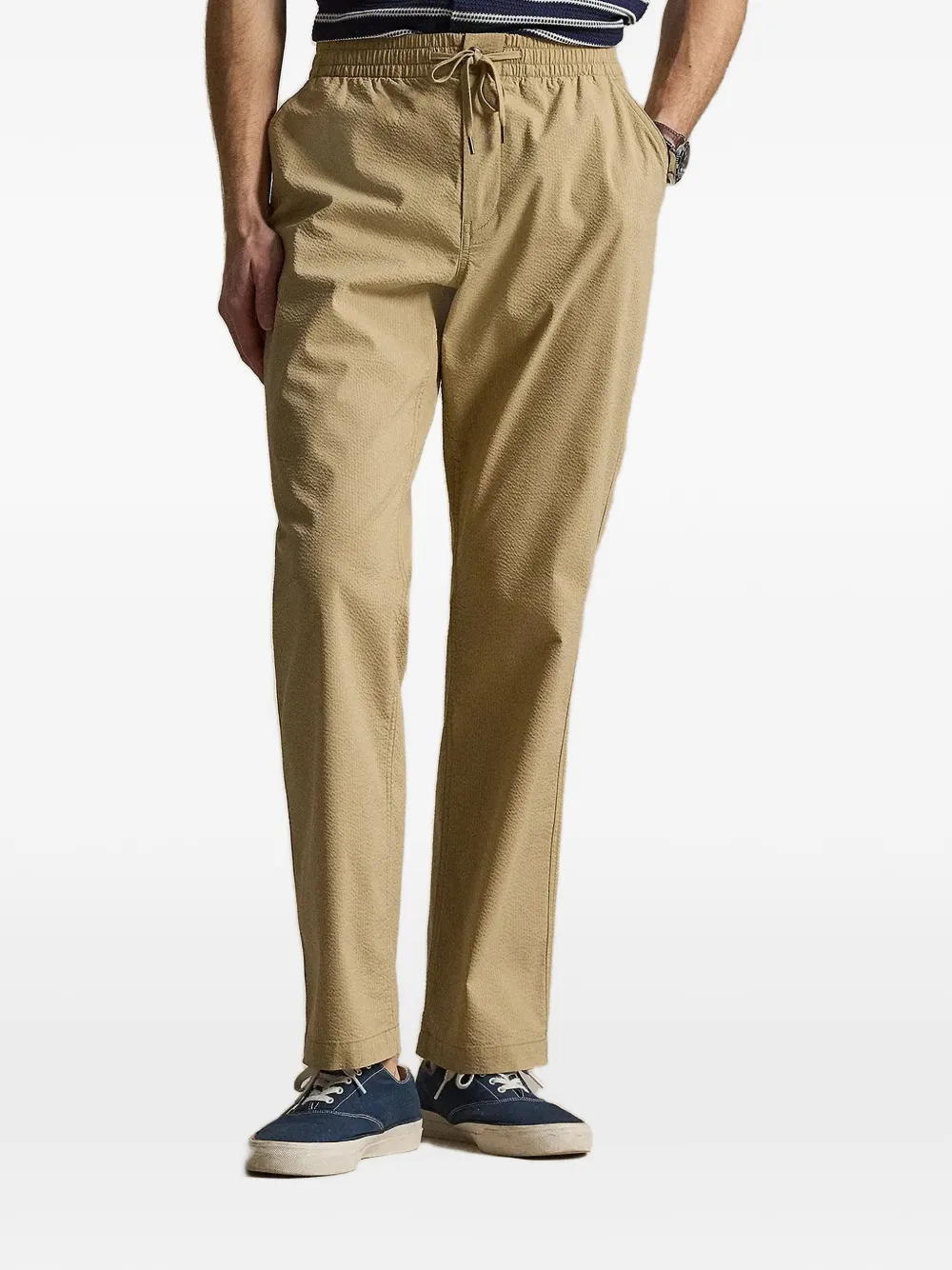 Polo Ralph Lauren seersucker drawstring trousers - Nude
