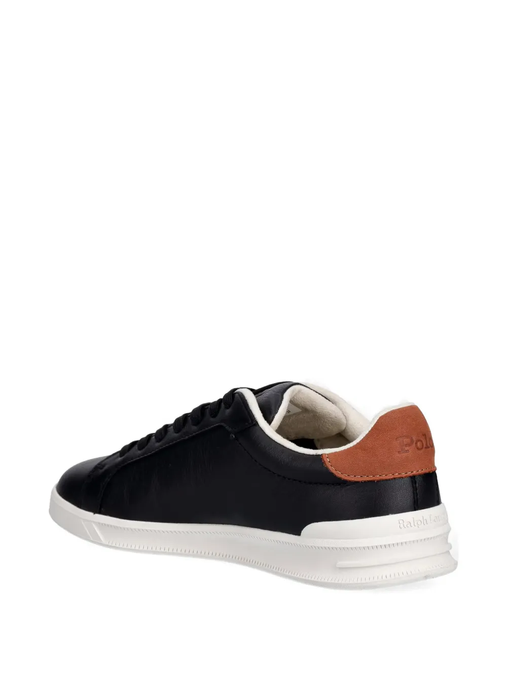 Polo Ralph Lauren Leren sneakers Zwart