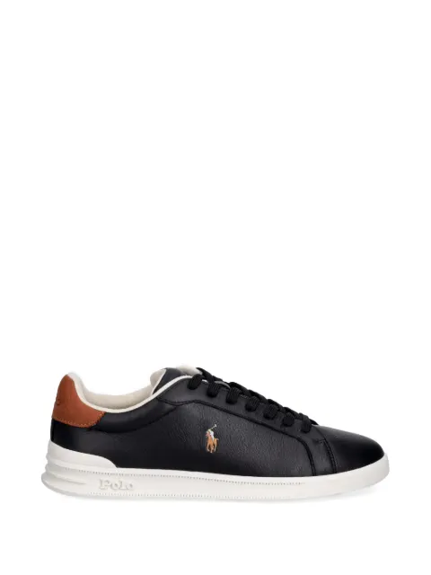 Polo Ralph Lauren logo-embroidered leather sneakers
