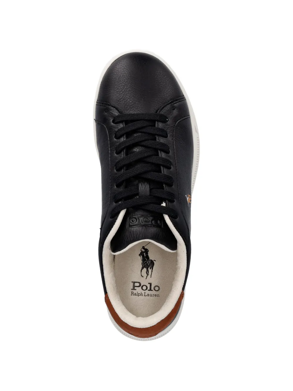 Polo Ralph Lauren Leren sneakers Zwart