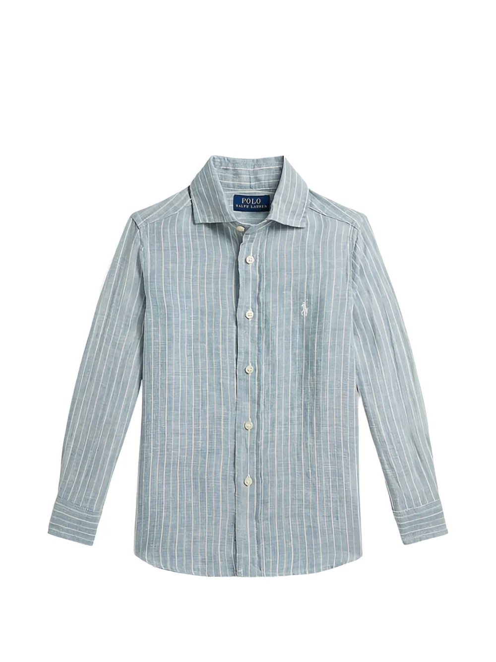 POLO RALPH LAUREN KIDS striped button-up shirt - Blu