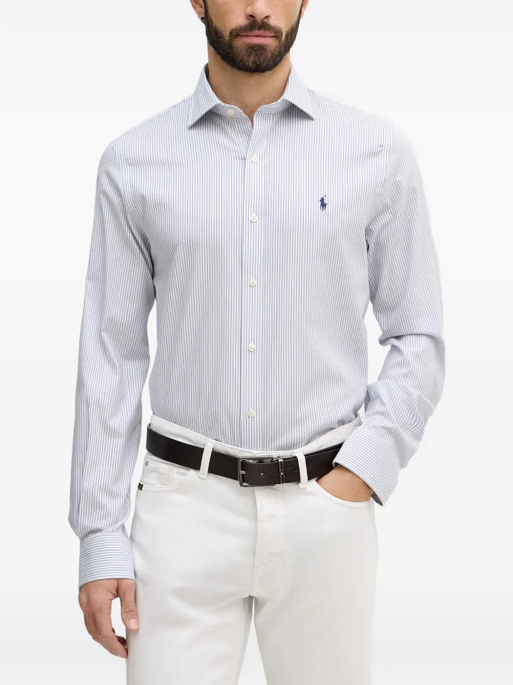 Polo Ralph Lauren Gestreiftes Hemd - Weiß