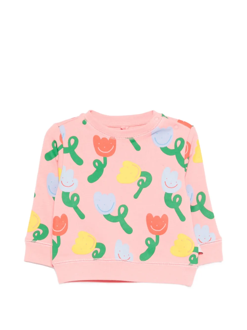 Stella McCartney Kids floral-print sweatshirt - Rosa