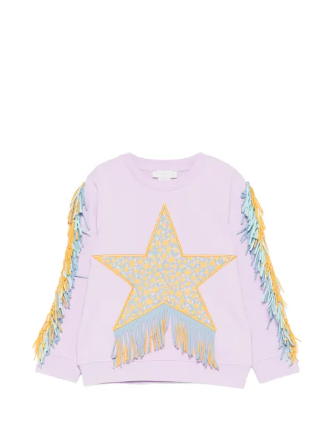 Stella McCartney Kids fringed-detail sweatshirt