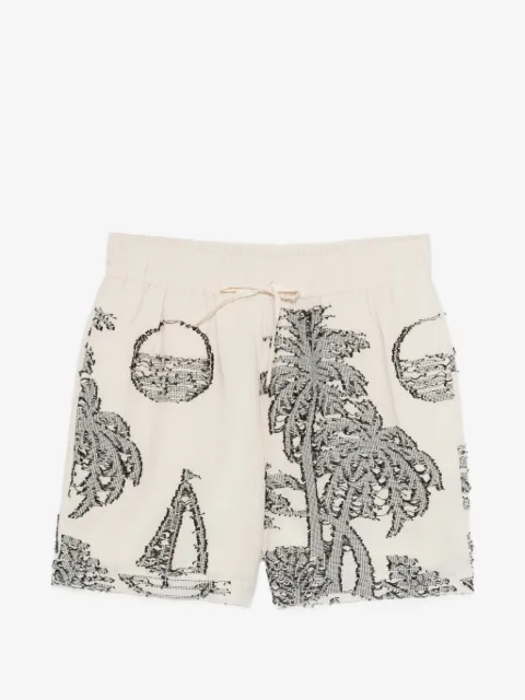 Maison Labiche shorts med broderet træ
