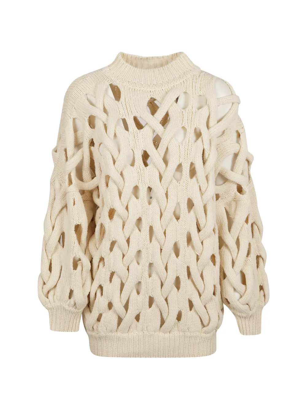 ISABEL MARANT pull en maille ajourée - Tons neutres ISABEL MARANT pull en maille ajourée - Tons neutres