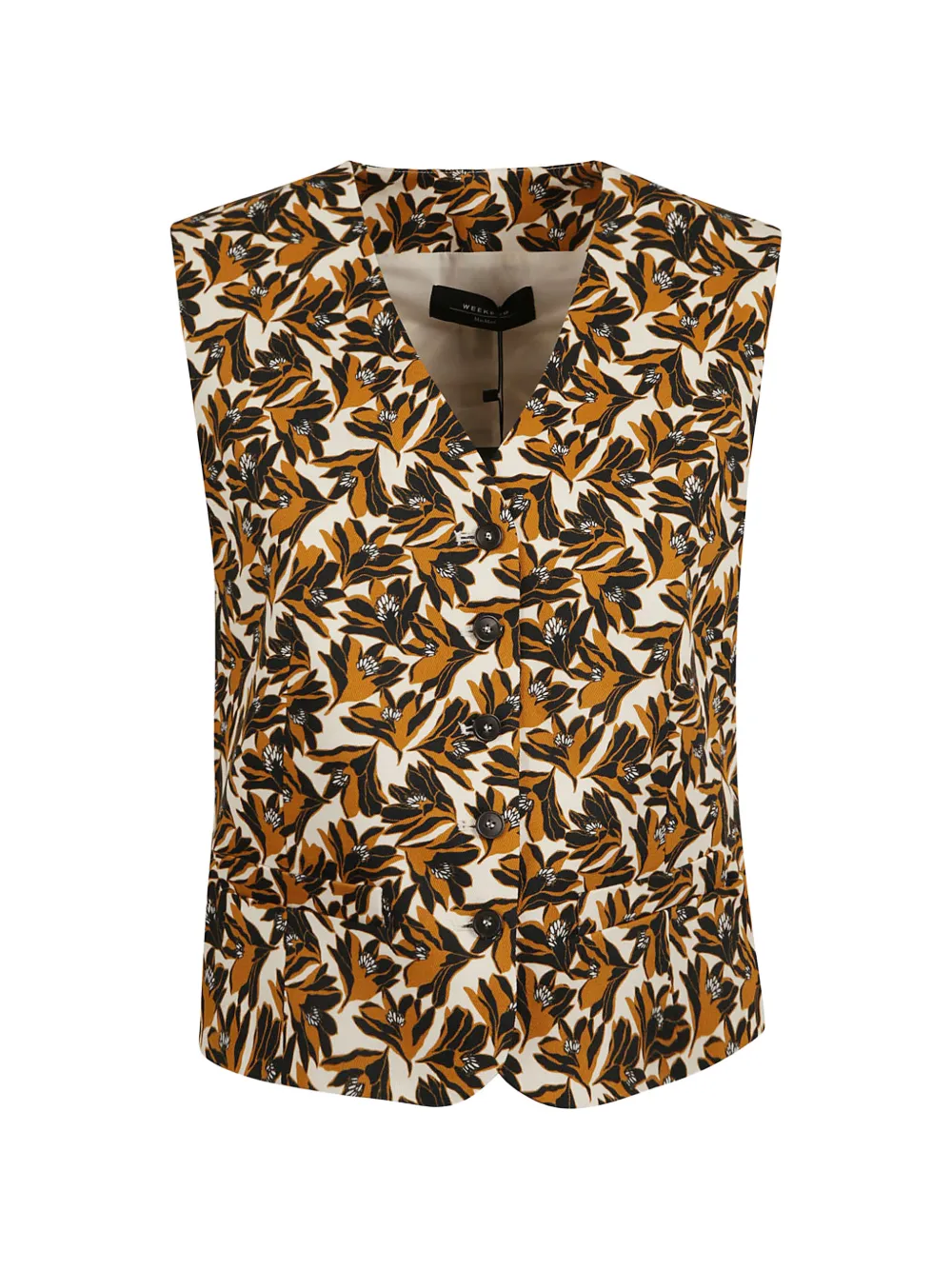 Weekend Max Mara floral buttoned vest - Neutrals
