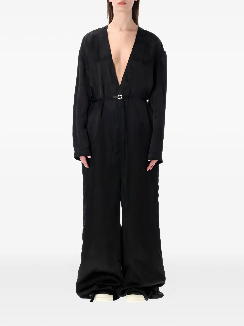 Rick Owens LS Long jumpsuit - Nero