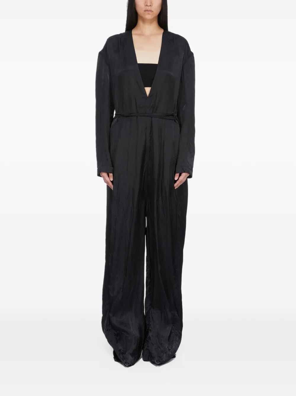 Rick Owens LS Long jumpsuit - Schwarz