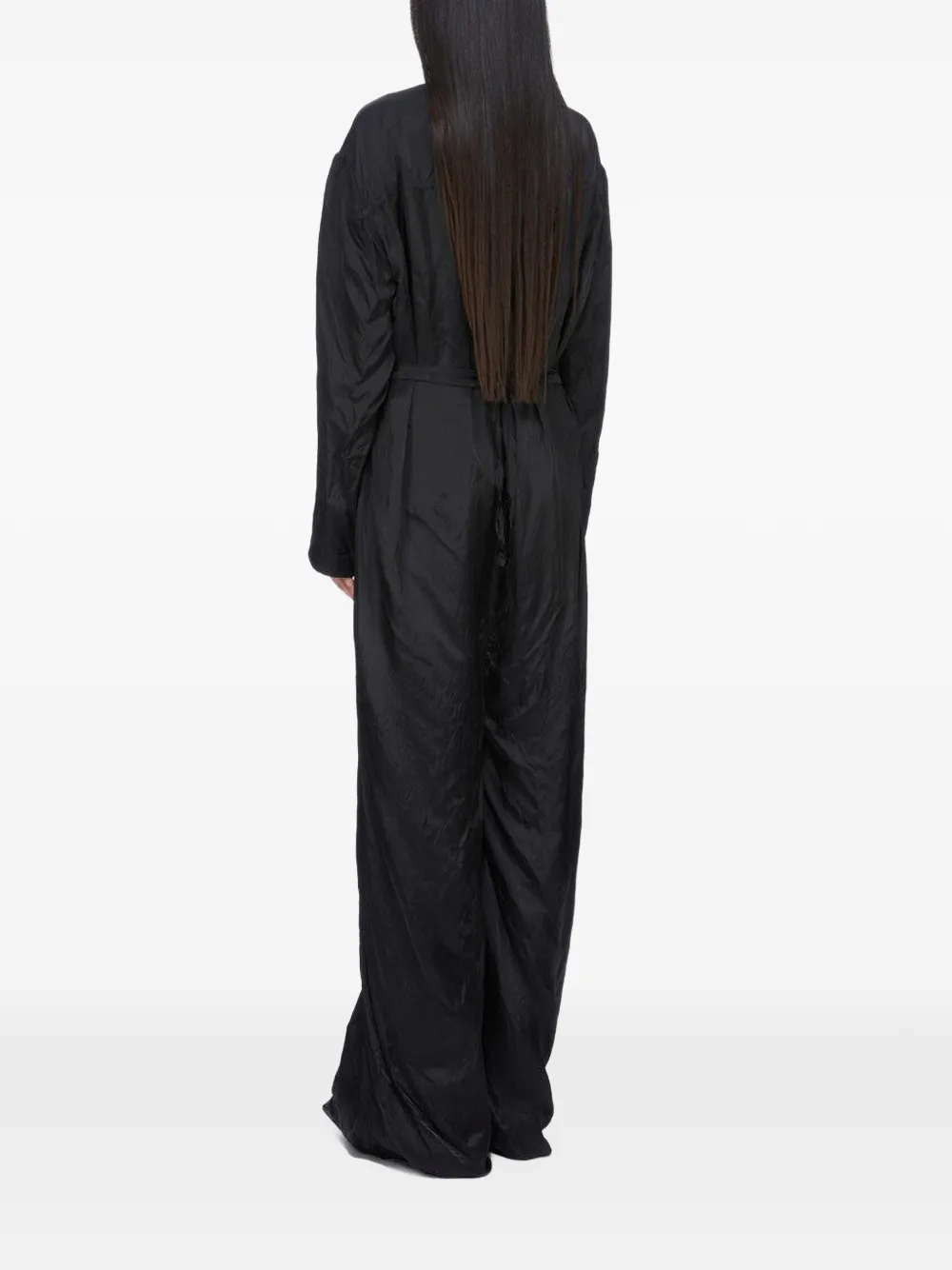 Rick Owens LS Long jumpsuit Zwart