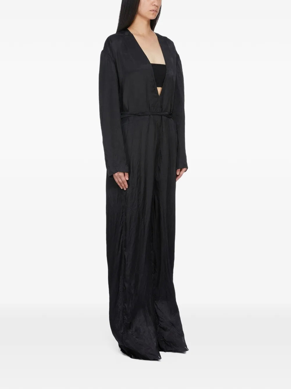 Rick Owens LS Long jumpsuit Zwart
