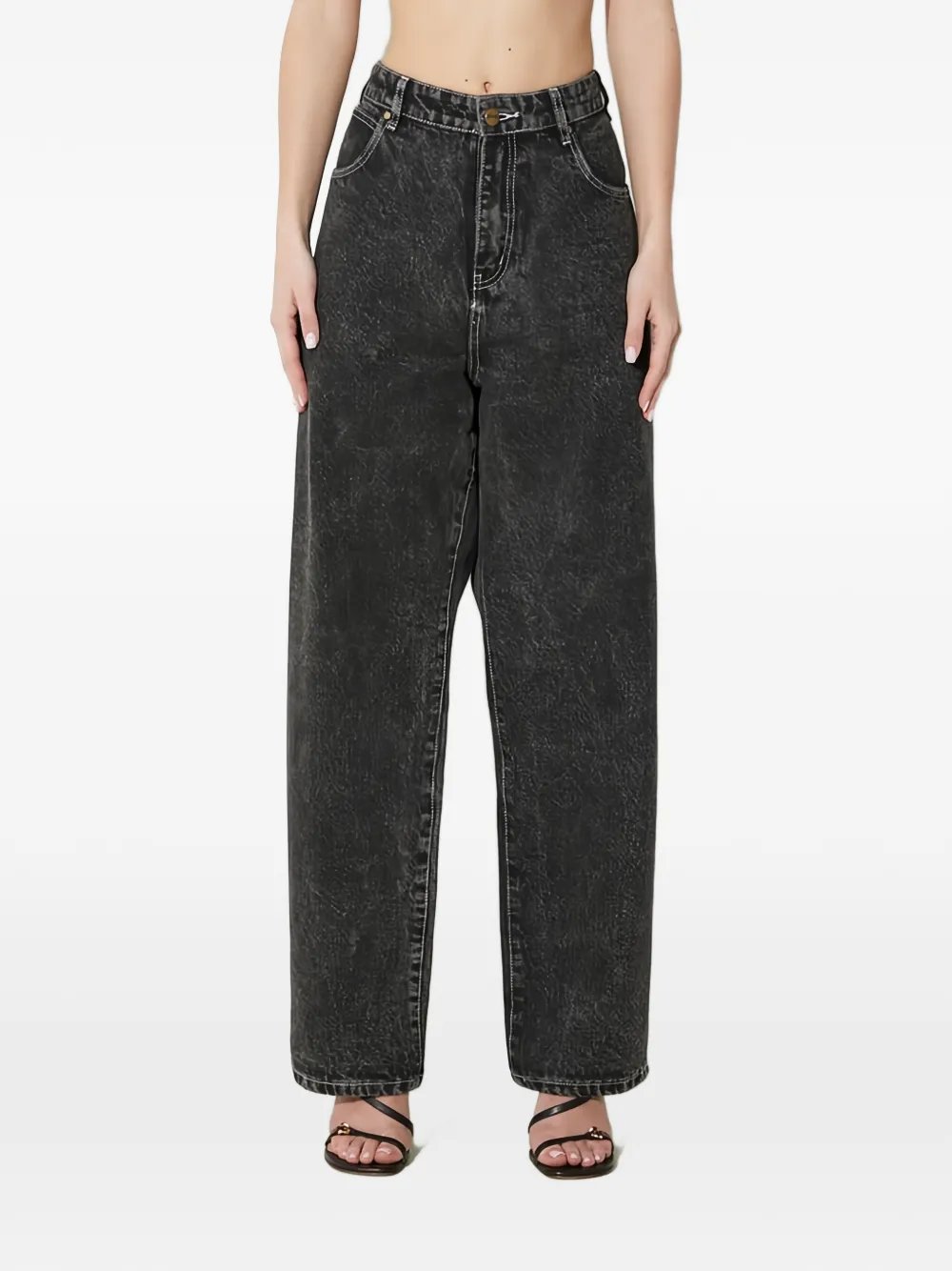 BUTTER GOODS embroidered jeans - Nero