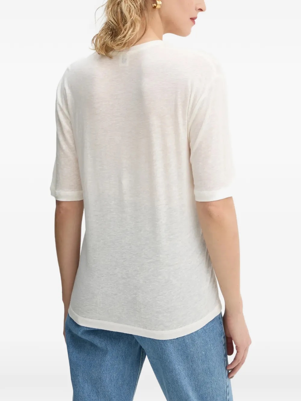 By Malene Birger Amaringa T-shirt met korte mouwen Wit