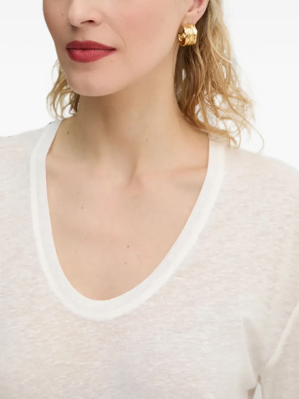 By Malene Birger Amaringa T-shirt met korte mouwen Wit