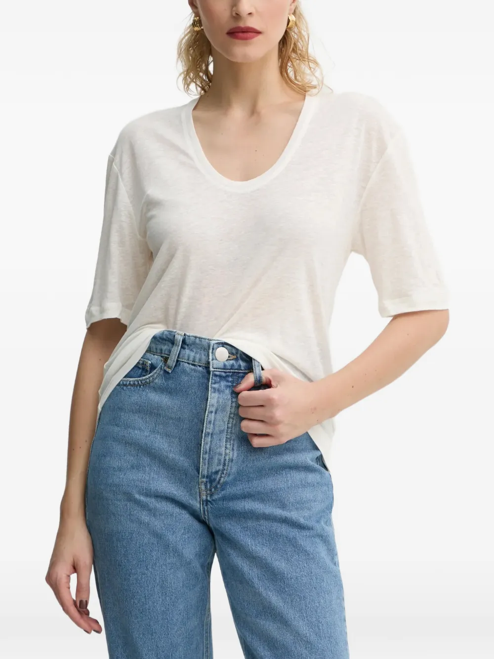 By Malene Birger Amaringa Short-sleeve T-shirt In White