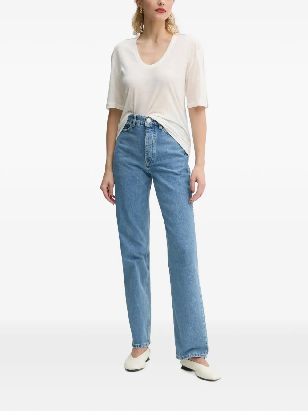 By Malene Birger Amaringa T-shirt met korte mouwen Wit