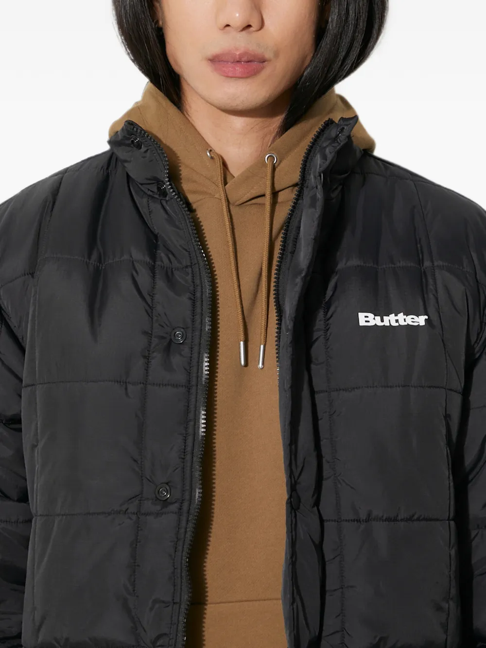 BUTTER GOODS Grid donsjack Zwart