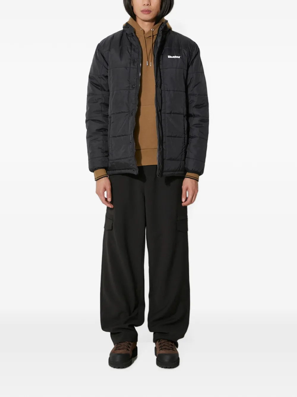 BUTTER GOODS Grid donsjack Zwart