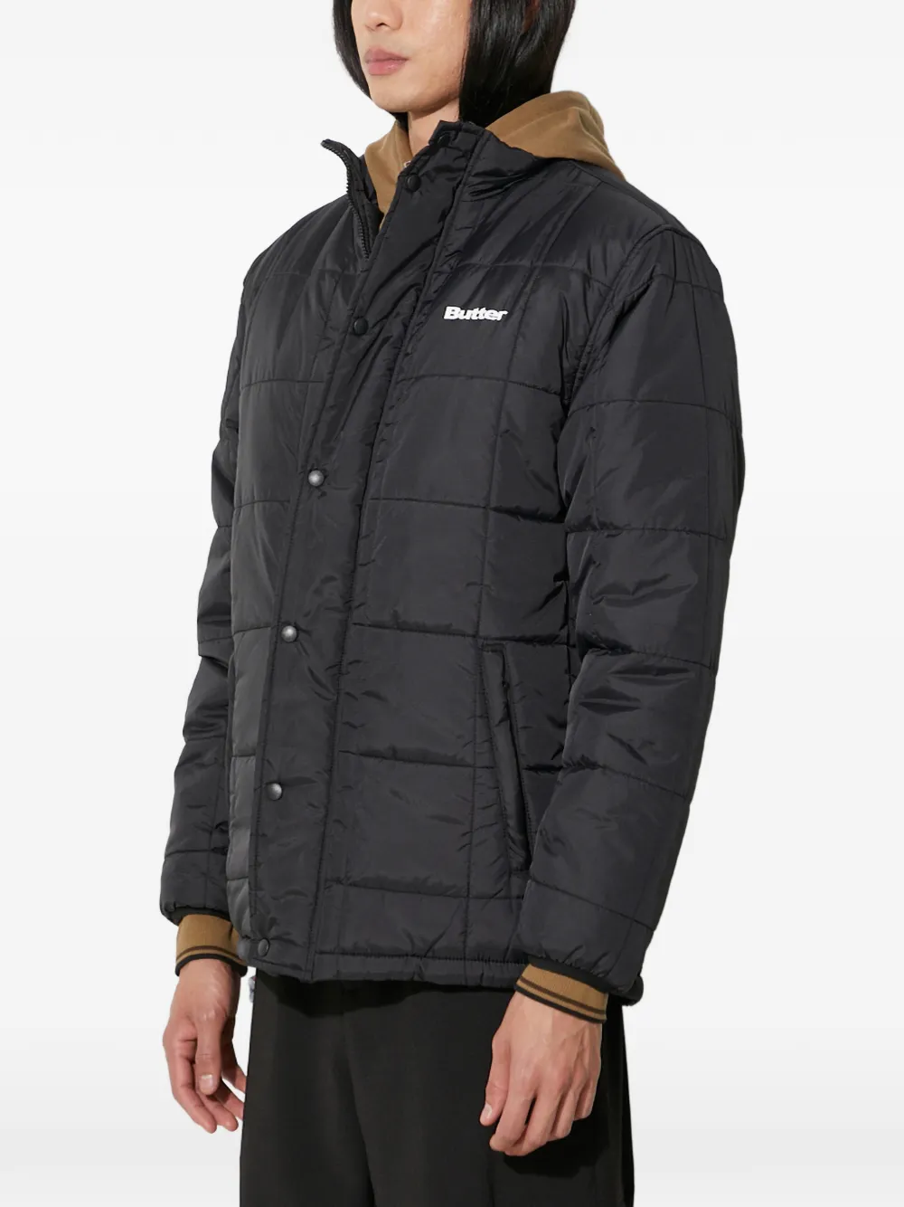 BUTTER GOODS Grid donsjack Zwart