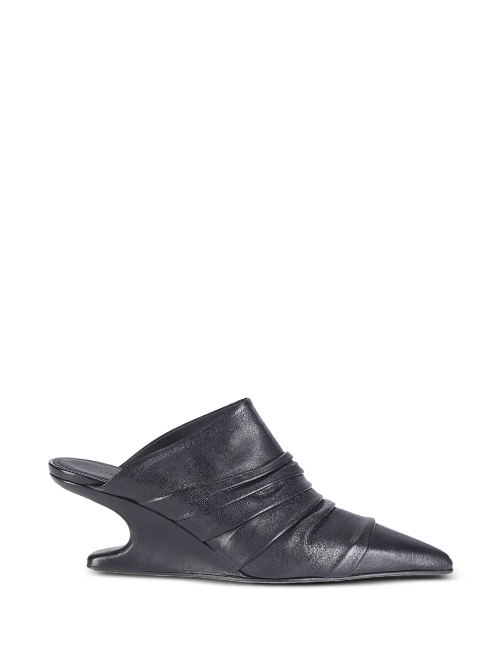 Rick Owens cantilever sharp sabot mules - Nero